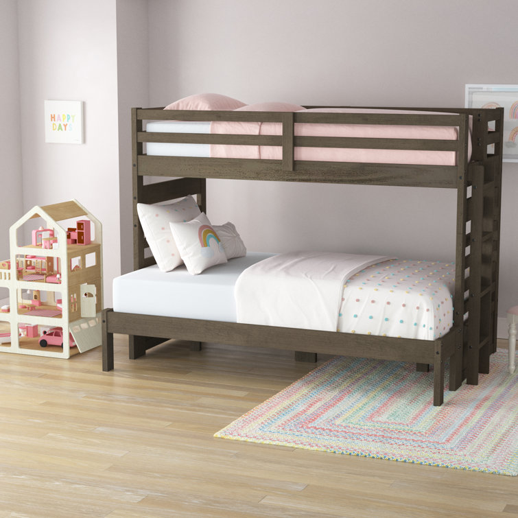 Viv + Rae Huseman Twin Over Full Solid Wood Standard Bunk Bed by Viv